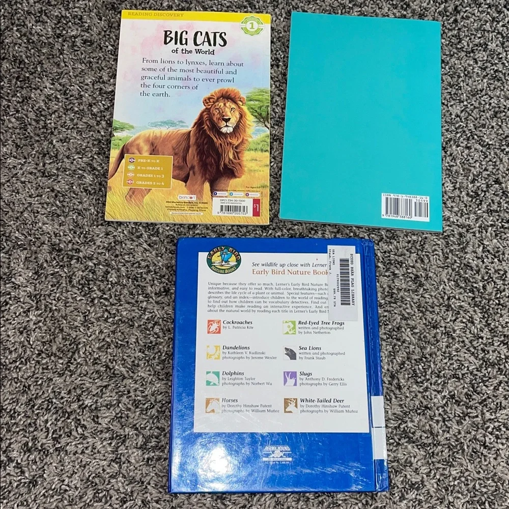 Childrens books animal book bundle 3 books SEE FLAWS
